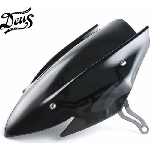 For Suzuki GSX-S750 GSXS750 GSX-S GSXS 750 2017-2019 Black Smoke Moto Part Windscreen Windshield Shield Screen with Bracket