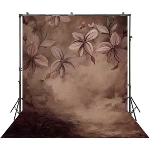 Vintage Maternity Pregnancy Photography Background Rustic Painting Flower Backdrop Newborn Model Photoshoot Studio Wallpaper