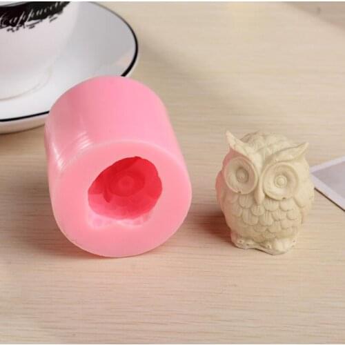 DIY owl silicone mold chocolate baking mold creative aromatherapy gypsum mold