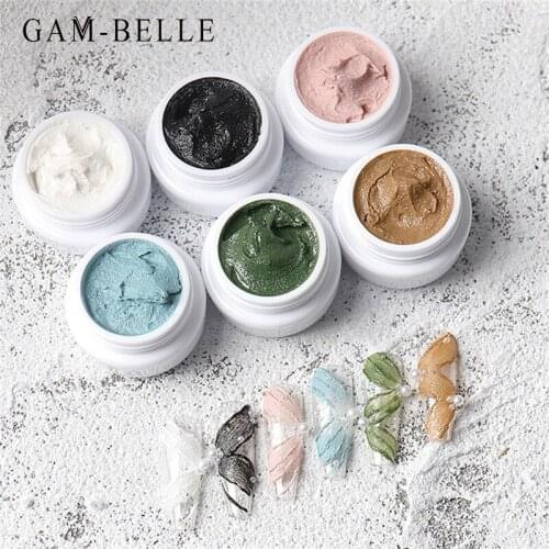 GAM-BELLE Modeling Gel Nail Polish Art Design Plaster Effect 3D UV Gel Polish Professional Nail Painting Sculpture Gel Varnish
