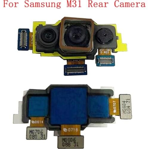 Back Rear Front Camera Flex Cable For Samsung M31 M315F Main Big Small Camera Module Repair Replacement Parts