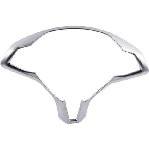 Chrome Car Inner Steering Wheel Frame Trim Steering Wheel Modified Decorative Accessories for Tesla Model S Model X 2016