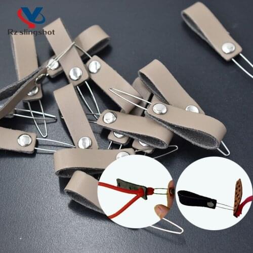 Slingshot Tool Eight-shaped Buckle Outdoor Entertainment Hunting Catapult Accessories Used for Tied Flat Round Band Rubber Band
