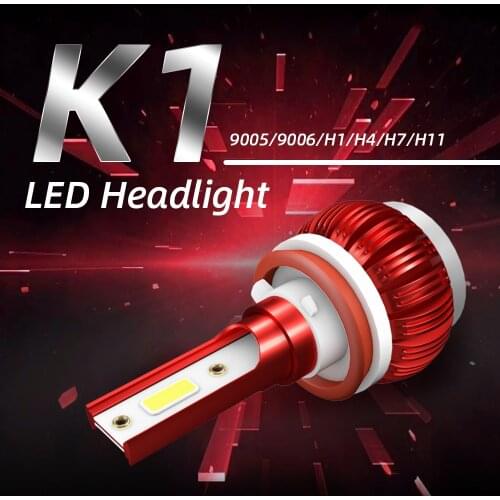 K1 LED Headlight 3600LM H1H11H7 H8 H9 LED Lamp Car Headlight Bulbs 9005 HB3 HB2 H10 9003 Turbo LED Bulbs 9V 36V Car Light