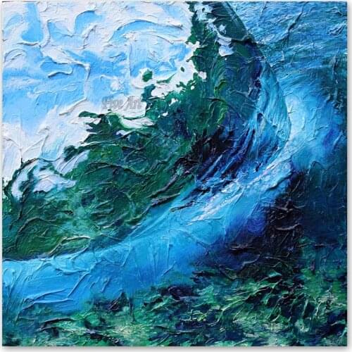 100% Hand High Quality Modern Abstract Knife Style On Canvas Oil Painting For Living Room Home Decoration Frameless