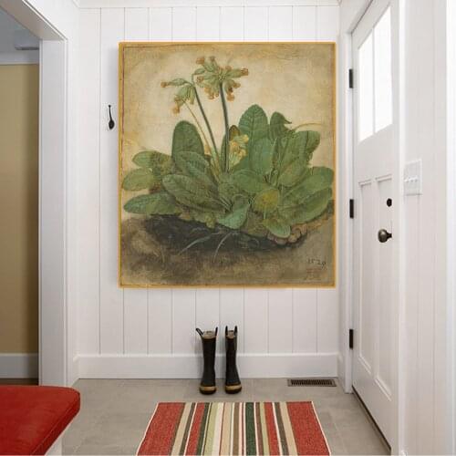 Citon Canvas Albrecht Durer《Tuft of Cowslips》Art Oil painting Artwork Picture Modern Wall decor Home Living room Decoration