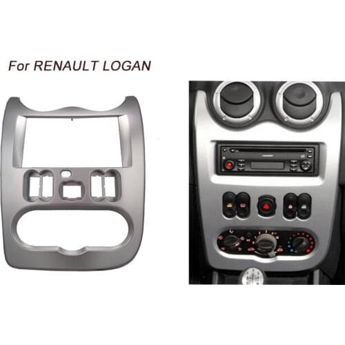 Fascia For RENAULT Logan Sandero Dacia Duster Stereo Dash Kit Double 2Din Facia Installation Fascia Face Panel Frame