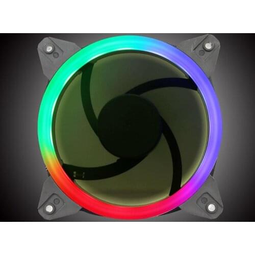 SAHARA Cooling Fan Pirate Series CPU Radiator Computer Chassis Fan Multi-Function Color Radiator Fan C4 Rainbow Edition