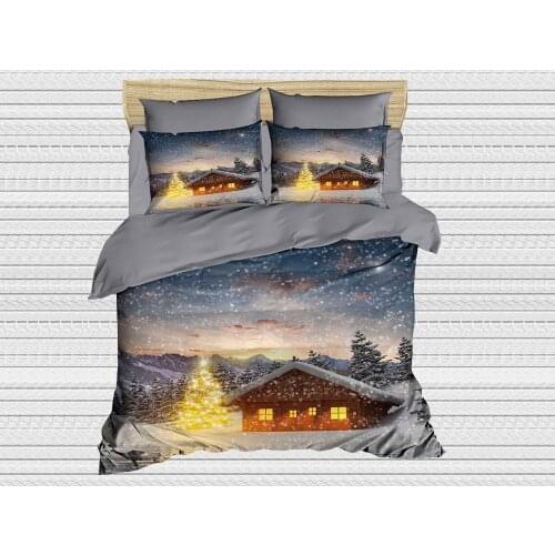 Best Class Digital Printed 3d Single Personality Duvet cover set Chalet