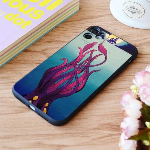 For iPhone Troubled Waters Print Soft Matt Apple iPhone Case 6 7 8 11 12 Plus Pro X XR XS MAX SE