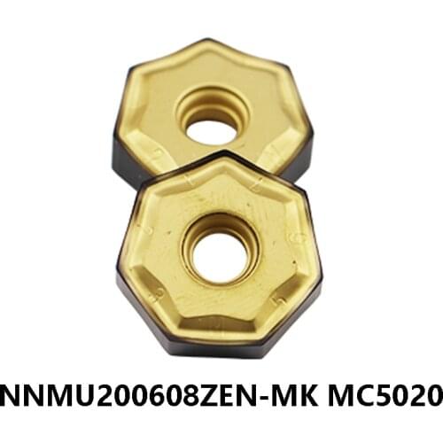 Original 10pcs Milling Cutter NNMU200608ZEN-MK MC5020 NNMU200608 ZEN NNMU 200608 for Cast Iron Carbide Inserts