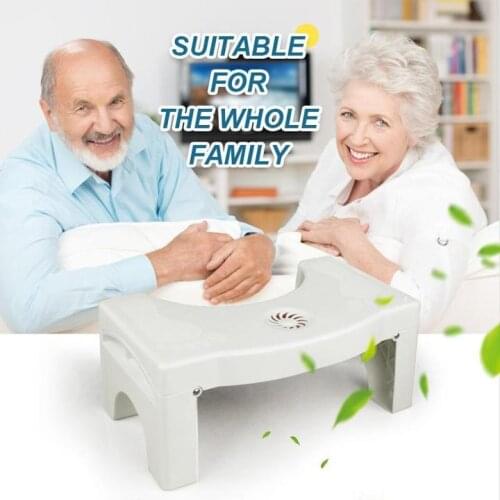 Plastic Folding Step Stool Foldable Multi Function Anti Constipation Footstool Squatting Potty Foot Stool Toilet Non Slip Adult