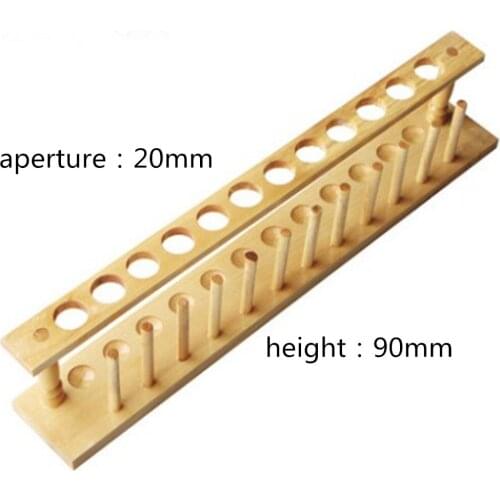 1pcs Test Tube Rack Wooden Laboratory Test tube Stand Shelf Lab School Supplies 12 holes