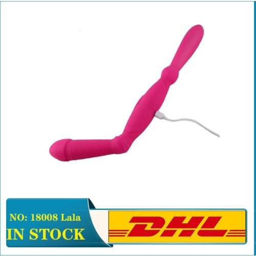 LEVETT Double Ended Vibrator For Lesbian juguetes Sex Toys for Woman Long Dual Dildo Anal G Spot Stimulator Tools Adult femme