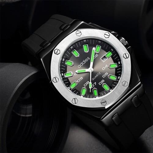 ADDIESDIVE Luxury Mens Watch Super C3 Luminous Quartz Watch 30M Waterproof Clock Fashion Sports Watch