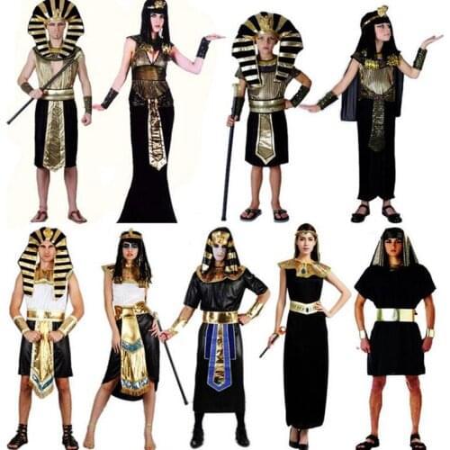 Sexy Men Greece Eypt Cosplay King Queen Pharaoh Costume Clothing Carnival Party halloween costume for Women Christmas