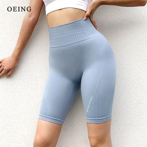 OEING Seamless Sport Shorts For Women Hip Push Up Short Leggings High Waist Gym Yoga Shorts Tummy Control Workout Fitness Shorts