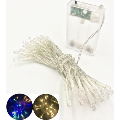 2M 3M 4M 5M 10M LED String Lights 3*AA Battery Operated Waterproof Fairy Christmas Lights For Holiday Party Wedding Decoration