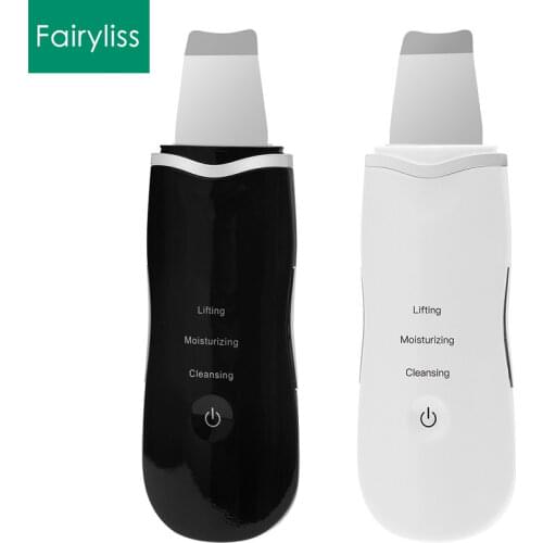 Skin Scrubber Ultrasonic Cleaning Peeling Shovel Blackhead Remover Facial Pore Cleaner Face Lifting USB Rechargeable Lifting