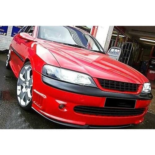 For Opel Vectra B MK2 Front Bumper Lip Universal Cupra St. ABS Plastic 3 Pieces All Models Matte Black