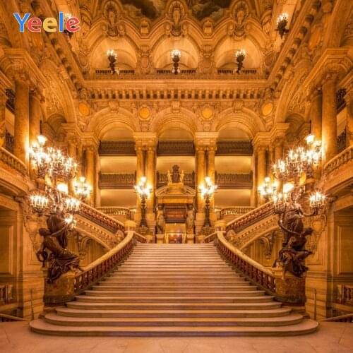 Vintage Ancient Royal Palace Arched Pillar Stairs Backdrop Wedding Photocall Photography Background For Photo Studio Photophone