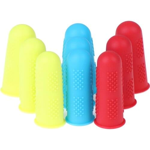 3pcs/set Silicone Finger Protector Sleeve Cover Anti-cut Heat Resistant Anti-slip Fingers Cover For Cooking Kitchen Tools
