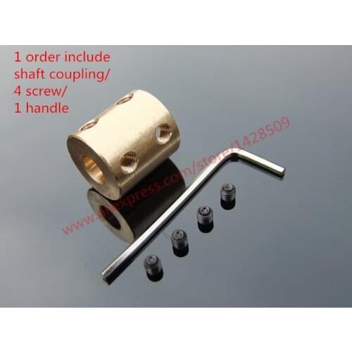 Rigid coupling coupler differet type brass Shaft Coupling Motor Axle Fittings Model DIY Accessories