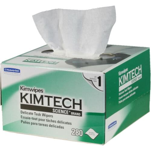 10pcs/lot 210 x 110mm Kimtech Kimwipes Delicate Task Wipes 280 Pieces Per Box For Optical Components Free Shipping