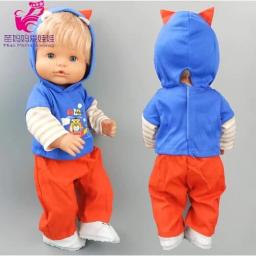 16 inch Nenuco Doll Clothes hooded sweater for 43 cm Ropa Y Su Hermanita 16 inch Baby new born sister Doll outfit