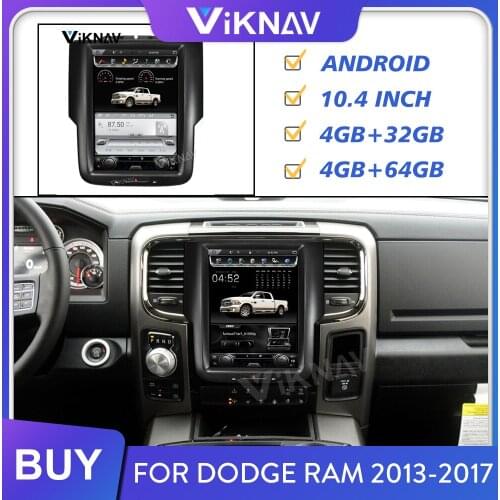 Car Radio for Dodge RAM 2013 2014 2015 2016 2017 Auto Stereo Receiver Multimedia Player GPS Navigation Screen Video Player