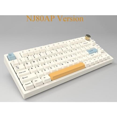 NJ80 Wireless 2.4g BT 5.0 Type-c Mechanical RGB Keyboard For Windows MacOS Linux Programmable Hot Swap PCB Plate 4400mAh Battery