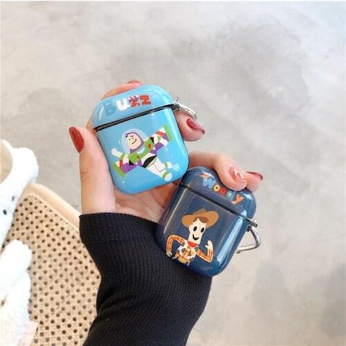 Cartoon Alien Woody Buzz Blond Apple Airpods Pro Wireless Earphone Protective Shell Anti-Fall Hard Case Gift