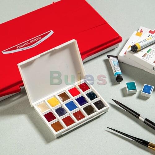 Daniel Smith Watercolor Paint Set,Master Meticulous Tube Half Solid Aquarela Mineral Color,Professional Watercolor Pigment