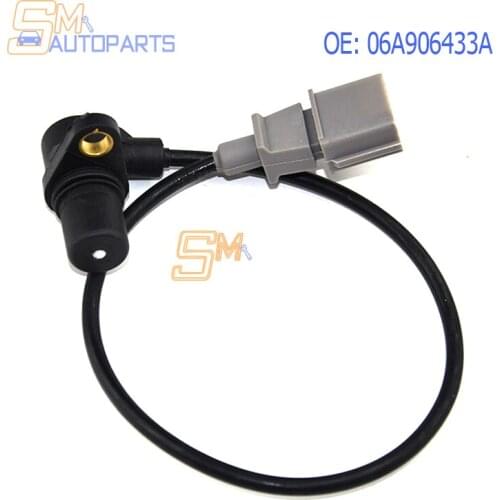 06A906433A Crank Crankshaft Position Sensor For Audi A4 A6 VW Beetle Jetta Golf Passat 1.8T 2.0 0261210147 06A906433C