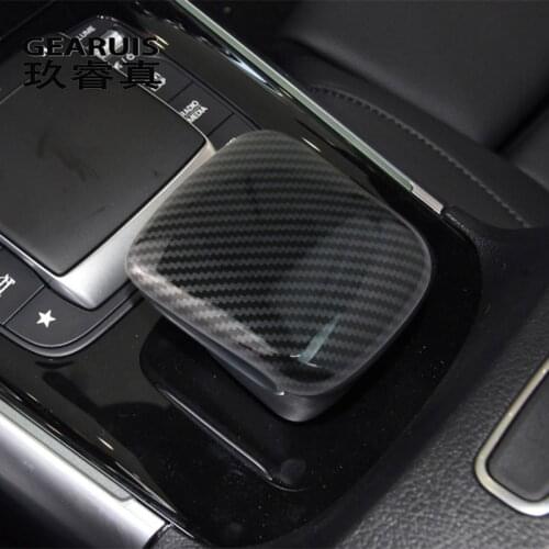 For Mercedes Benz B GLB Class W247 X247 Carbon Fiber Gearshift Panel Armrest Box Switch Buttons Covers Stickers and decals Trim