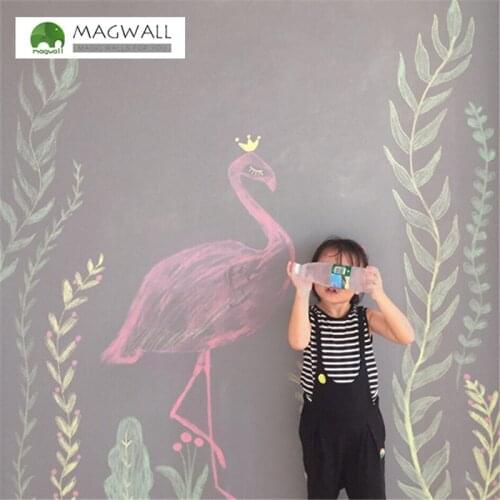 Magnetic double-layer gray color writing board 1.2*1.5m educational drawing soft dust free chalkboard