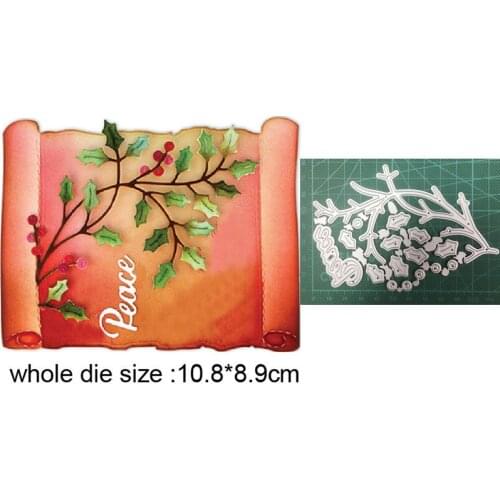 Craft metal cutting dies cut die mold Leafy Branch Tree Decoration Scrapbook paper craft knife mould blade punch stencils dies
