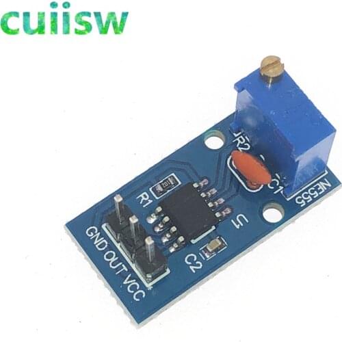 DC 5V 12V NE555 Adjustable Resistance Frequency Pulse Generator Module Single Channel Output for Arduino Smart Car