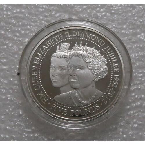 Real Rare Silver Original Coin Collection Gibraltar 2012 5 pounds Commemorative Silver Coin