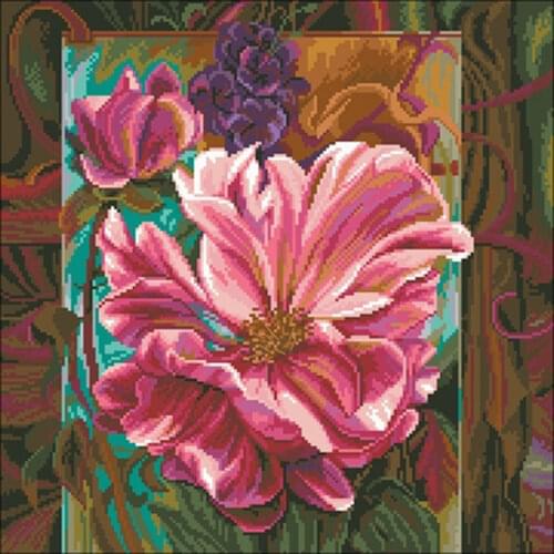 Delicate poppies patterns Counted Cross Stitch 11CT 14CT 18CT DIY Chinese Cross Stitch Kits Embroidery Needlework Sets