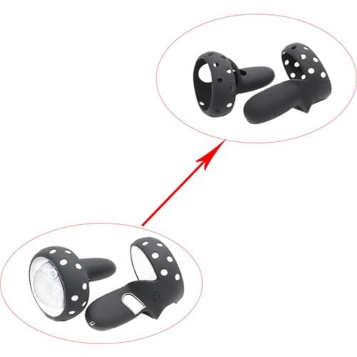 Non-slip VR Controller Protective Case Handle Sleeve Soft Skin Cover Protection Accessories for Oculus Quest 2 VR Headset Grip