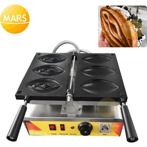 Commercial Vagina Waffle Machine Electric Ice Cream Filled Vulva-Shaped Waffles Penis Shape Iron Pan Baker