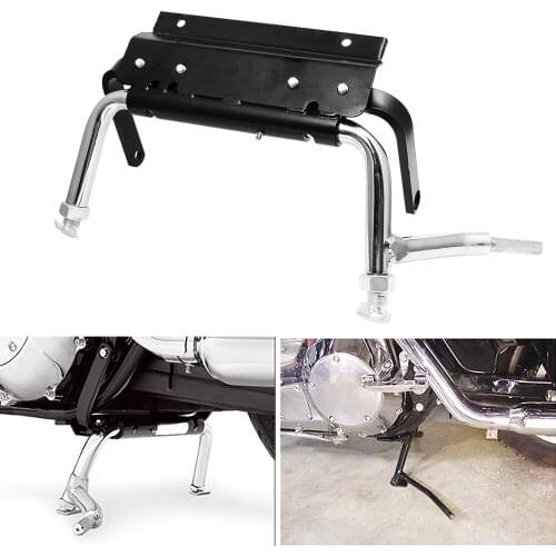 Motorcycle Adjustable Center Support Parking Kickstand Motorbike Parking Cente Support Stand for Harley Touring Model 99-08