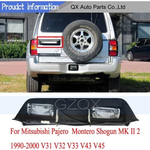 CAPQX Tail Gate Door Registration License Plate Light For Mitsubishi Pajero Montero Shogun MK II 2 1990-2000 V31 V32 V33 V43 V45