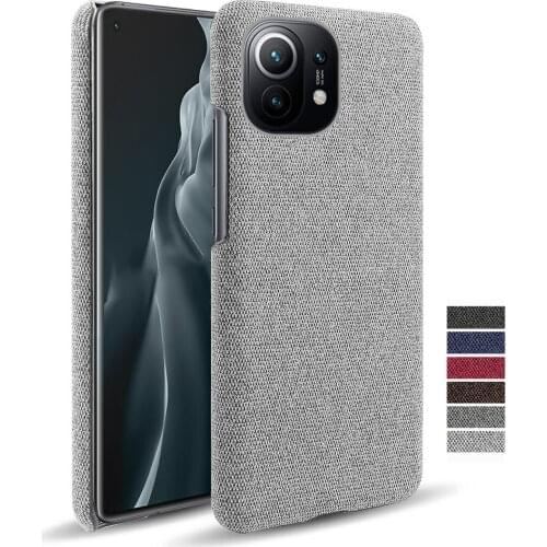 Cloth Leather Cover For Xiaomi Mi 11 X3 NFC 8 9 SE 9T Note 10 Lite Redmi Note 9S 8 7 9 Pro Max 8A Luxury Febric Antiskid Case
