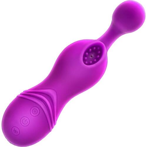 Clitoris Sucker Vibrator Double Powerful Stimulation Suction Vibration USB Recharge Nipple Vagina Clitoral Sex Shop Sex Machine
