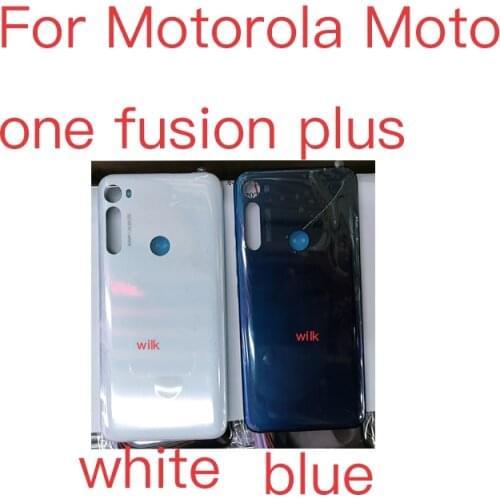 10pcs For Motorola Moto One Fusion Plus Onefusionplus Back Battery Cover Housing Rear Back Cover Housing Case Repair Parts