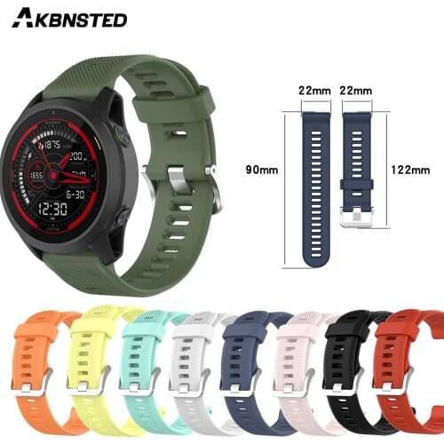 AKBNSTED Sports Bracelet For Garmin Forerunner 745 Watch Band Strap For Garmin Forerunner745 Silicone Soft Wristband Accessories