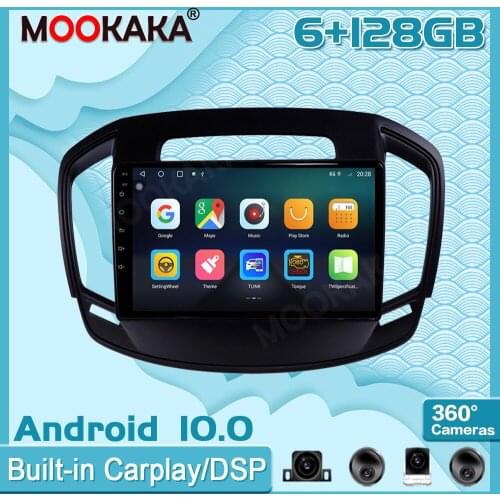 6G+128GB Android 10 For Opel Insignia 2014-2017 Surround View Camera Car Multimedia Player Stereo Radio GPS Navigtion Recorder