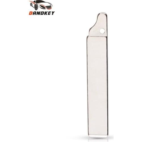 Dandkey NO.73 Key Blade Replacement Car Remote Modified Flip Uncut Key For Renault Citroen Peugeot Key Blank Blade With Groove